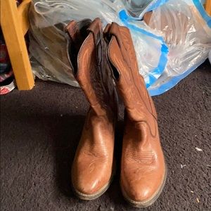 Authentic leather cowboy boots!!